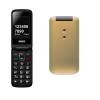CELLULARE SAIET COMPACT GSM DUAL BAND CON TASTI E CARATTERI GRANDI COLORE GOLD